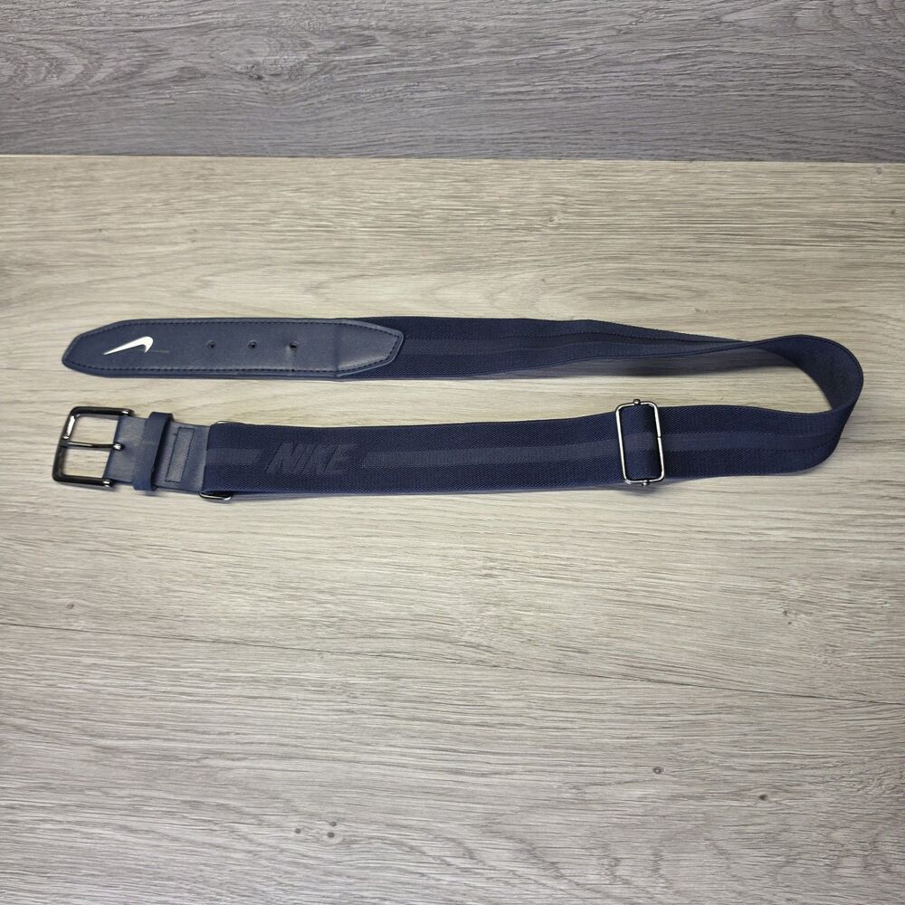 Nike Baseball Belt 3.0 Adult 28"- 43" Adjustable Midnight Navy Blue OSFA - Picture 1 of 6